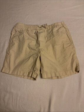 American Eagle Outfitters Men's Light Beige Drawstring Shorts